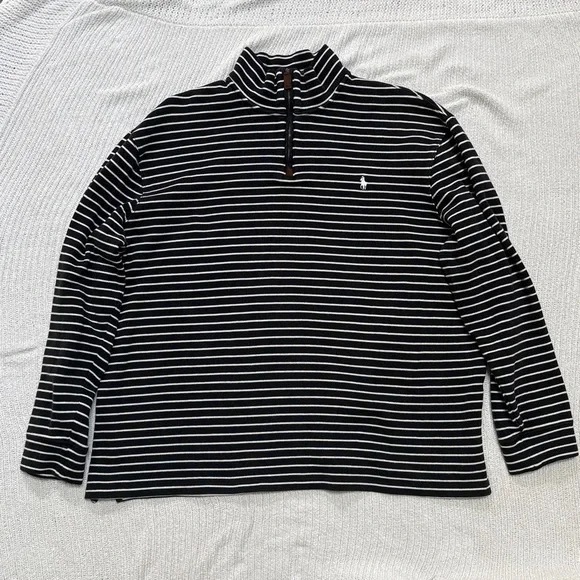 Other - Black and White Striped Pullover